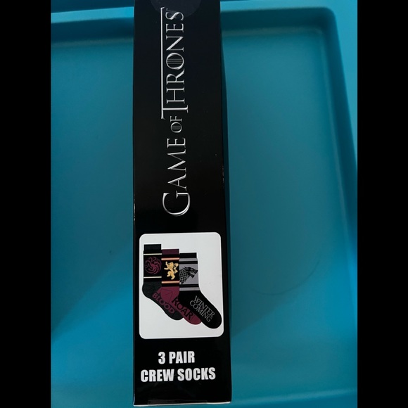 2 Packs of Game of Thrones 3-Pair Crew Socks, New, Shoe Size 6-12 - Picture 7 of 13